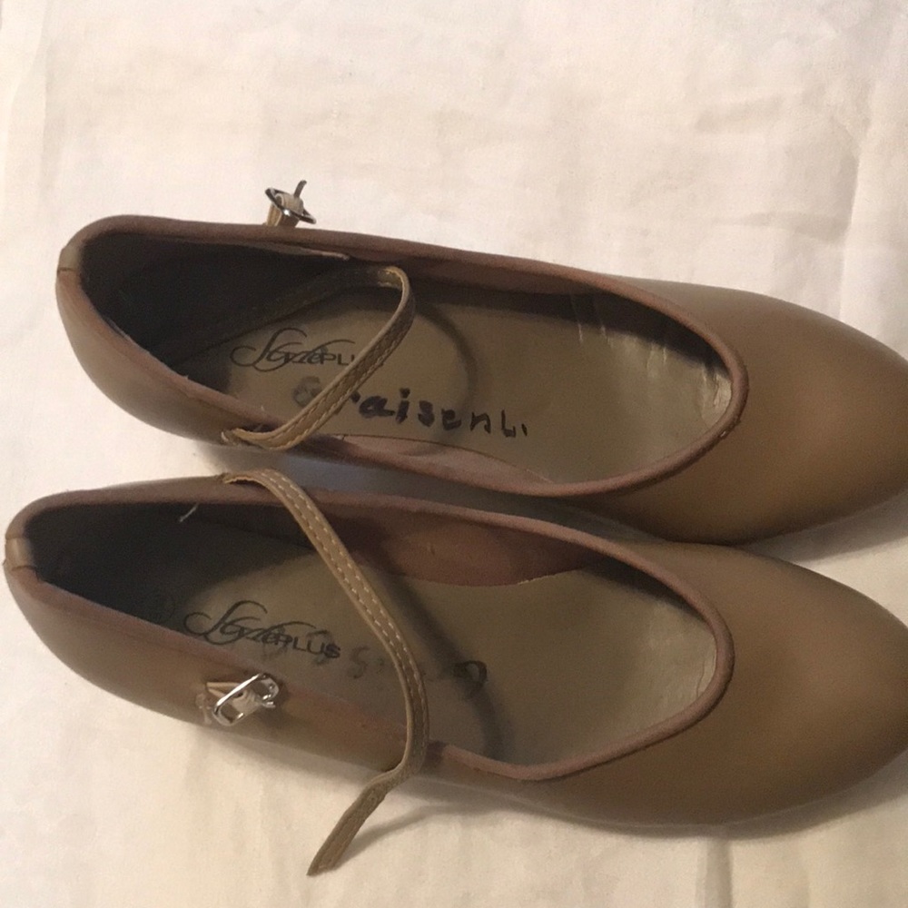 Nude color StylePlus Dance Shoes with straps